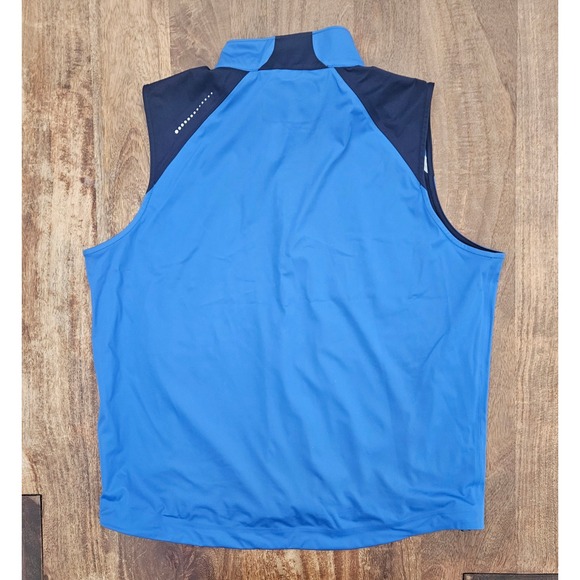 Peter Millar Crown Sport Active Vest Mens XL Blue Performance Golf Sports - Picture 6 of 8